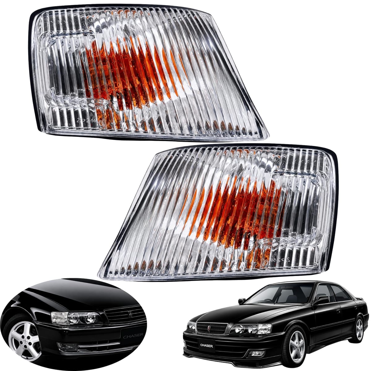 Lezalic チェイサー JZX100 100系 クリアコーナーレンズ ツアラーV ツアラーS フロントウインカー 交換用 社外品|Web shop 8tail