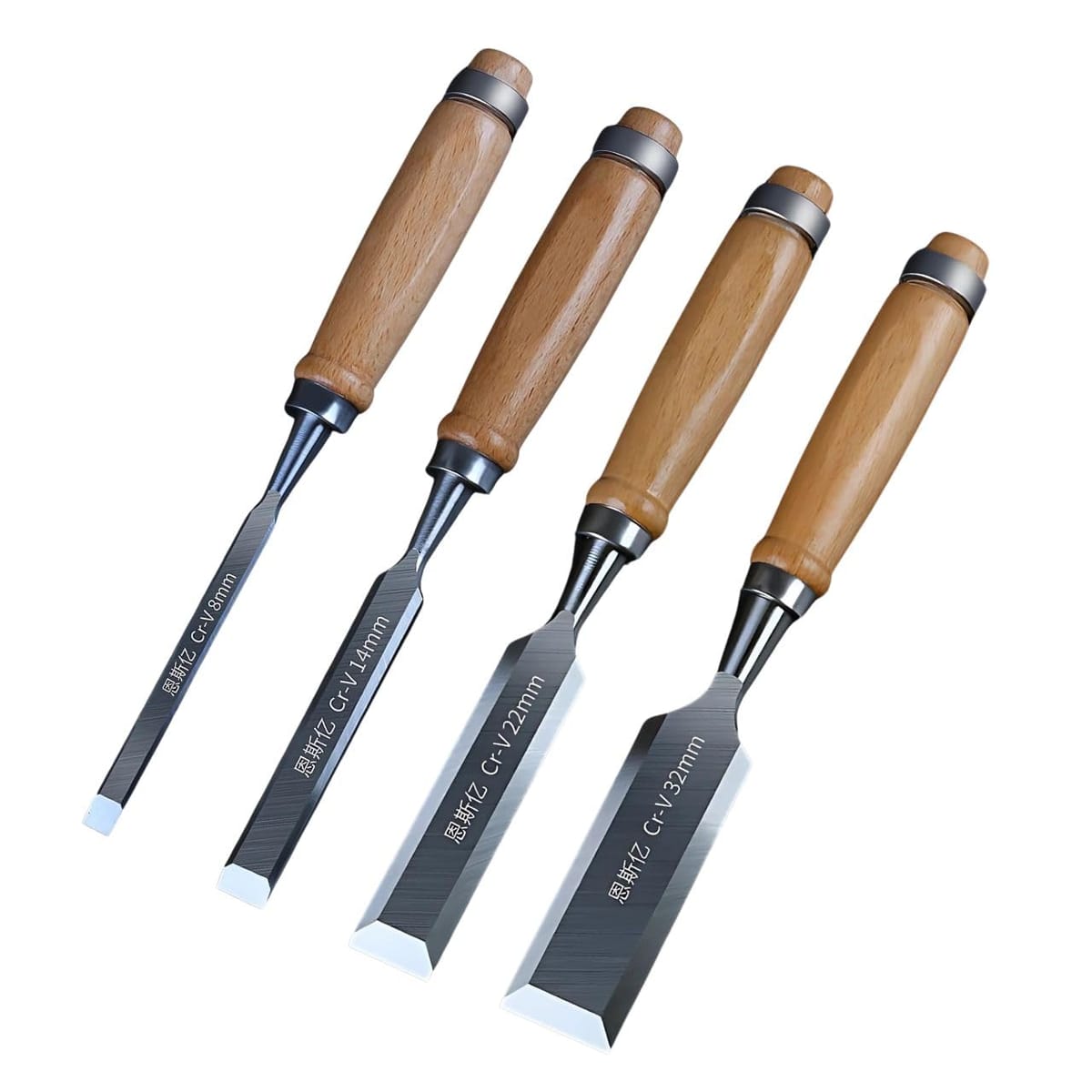 楽天市場】木工ノミセット 【砥石付き】DIY 平ノミ 叩きのみ 6mm 13mm