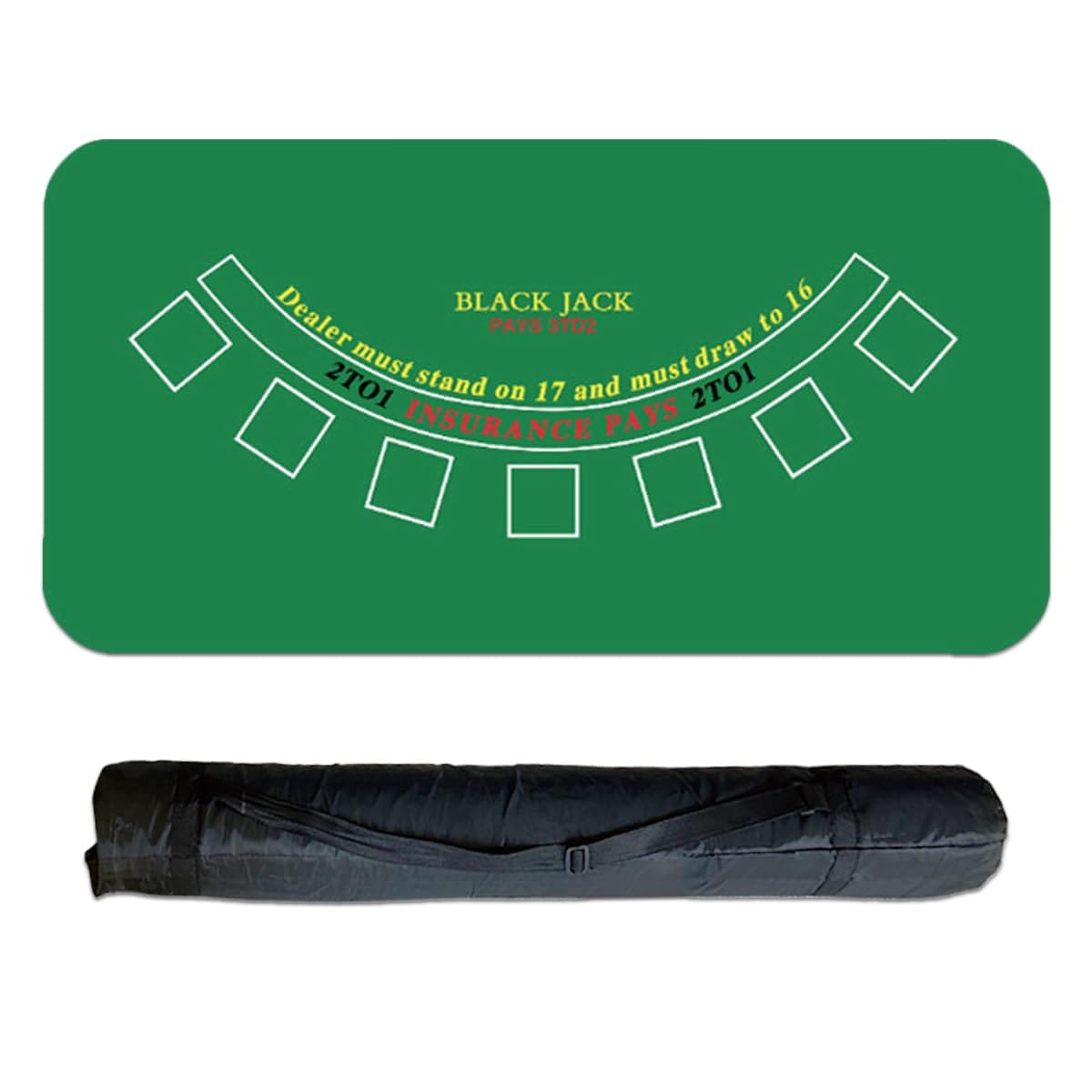 楽天市場】【楽天ランキング1位入賞】ブラックジャック マット カジノ テーブル 120cm 60cm 収納ケース付き : ホリック