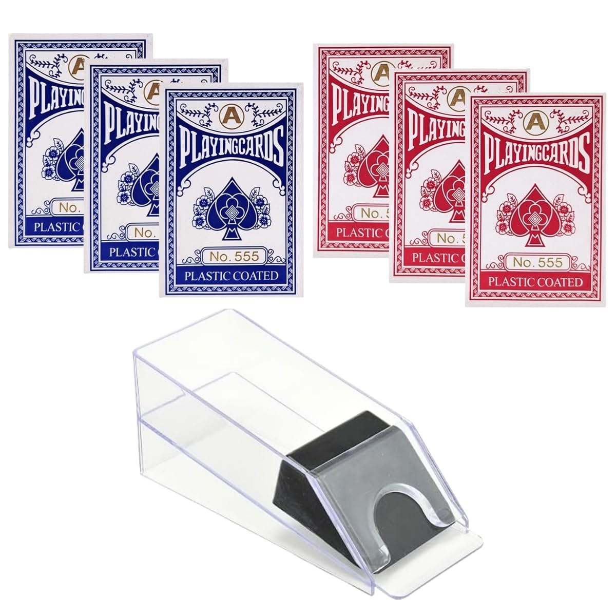 楽天市場】トランプ 6パック カードシュー カジノ ポーカー マジック