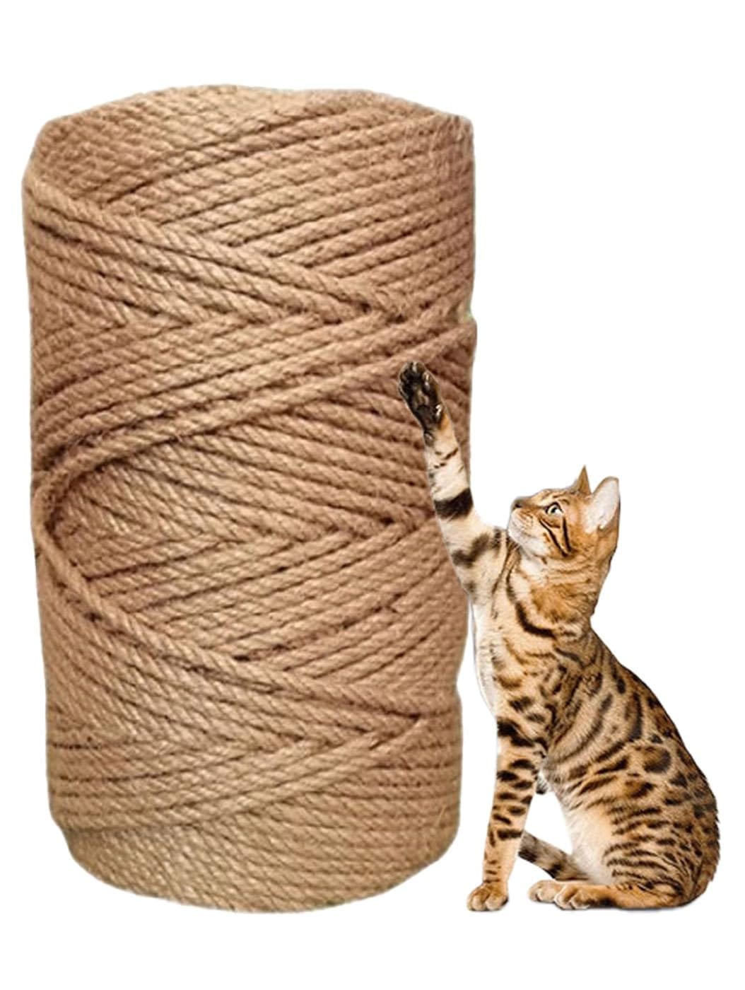 楽天市場】サイザルロープ 猫 爪とぎ 麻縄 紐 キャットタワー修理 50m