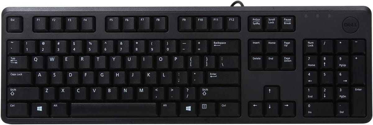 Dell KB212-B 黒いこと 104 並大抵足がかり USB 有線 エルゴノミックキーボード