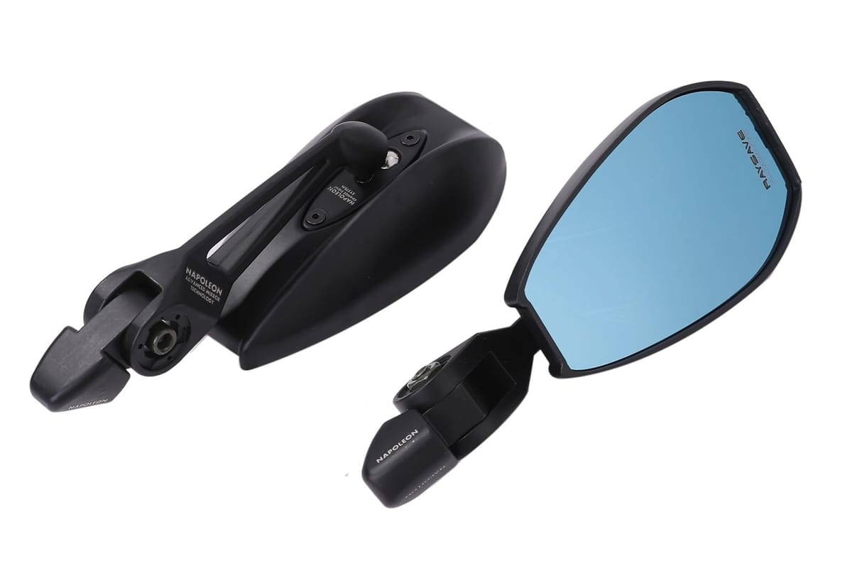 バイク アルミミラー ブラック 左右セット GSX400 XJR1200 黒 バイク アルミ ミラー 左右セット ブルーレンズ 黒 ブラック GB350S