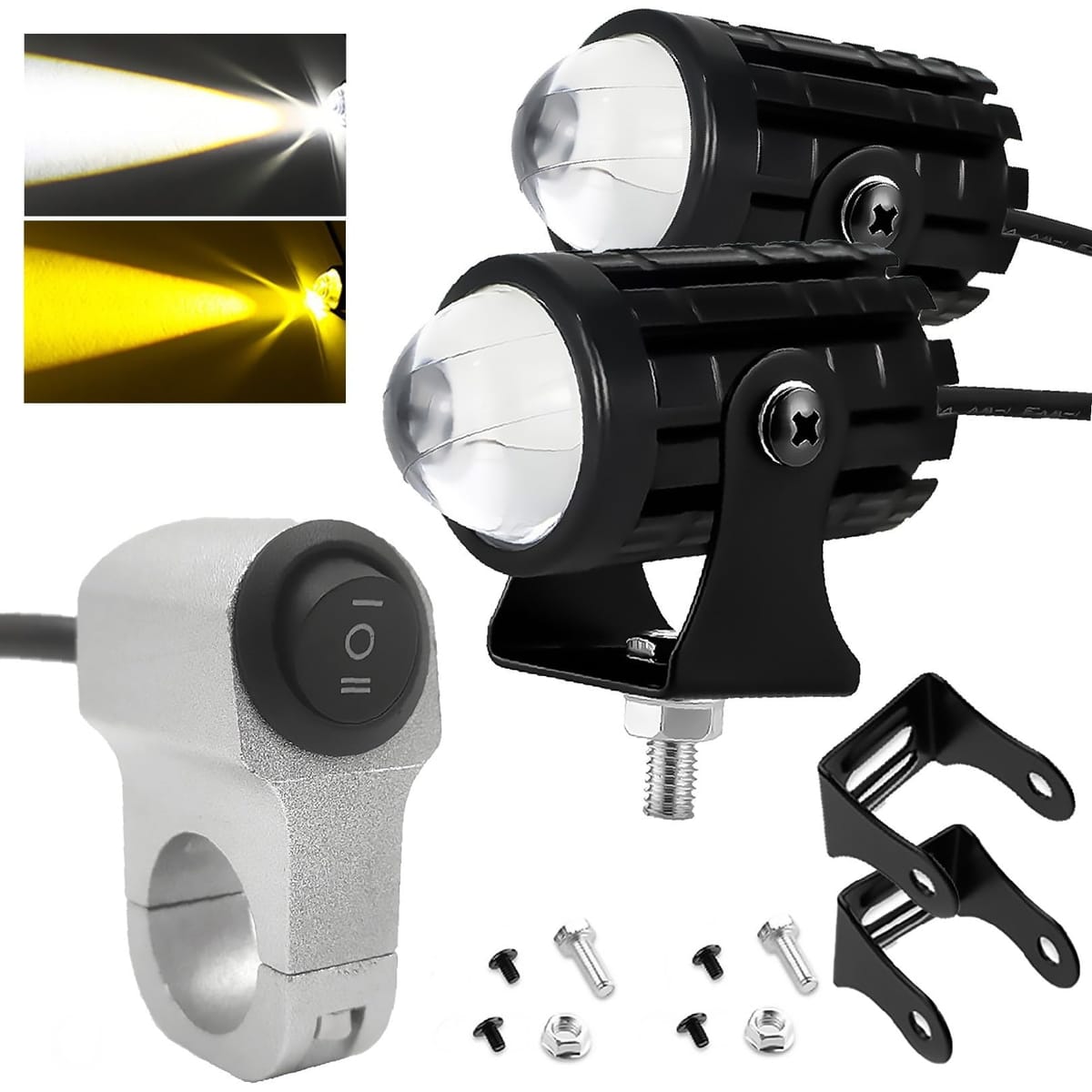 楽天市場】Meliore LED バイク オートバイ ヘッドライト