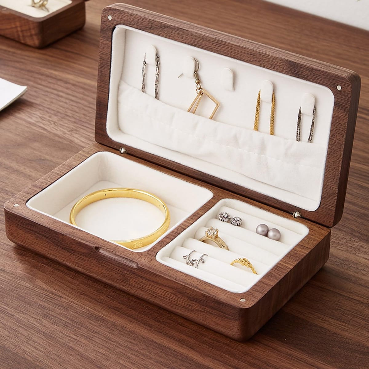 楽天市場】La Luz（ラ・ルース）ジュエリーボックス 木製 アクセサリー