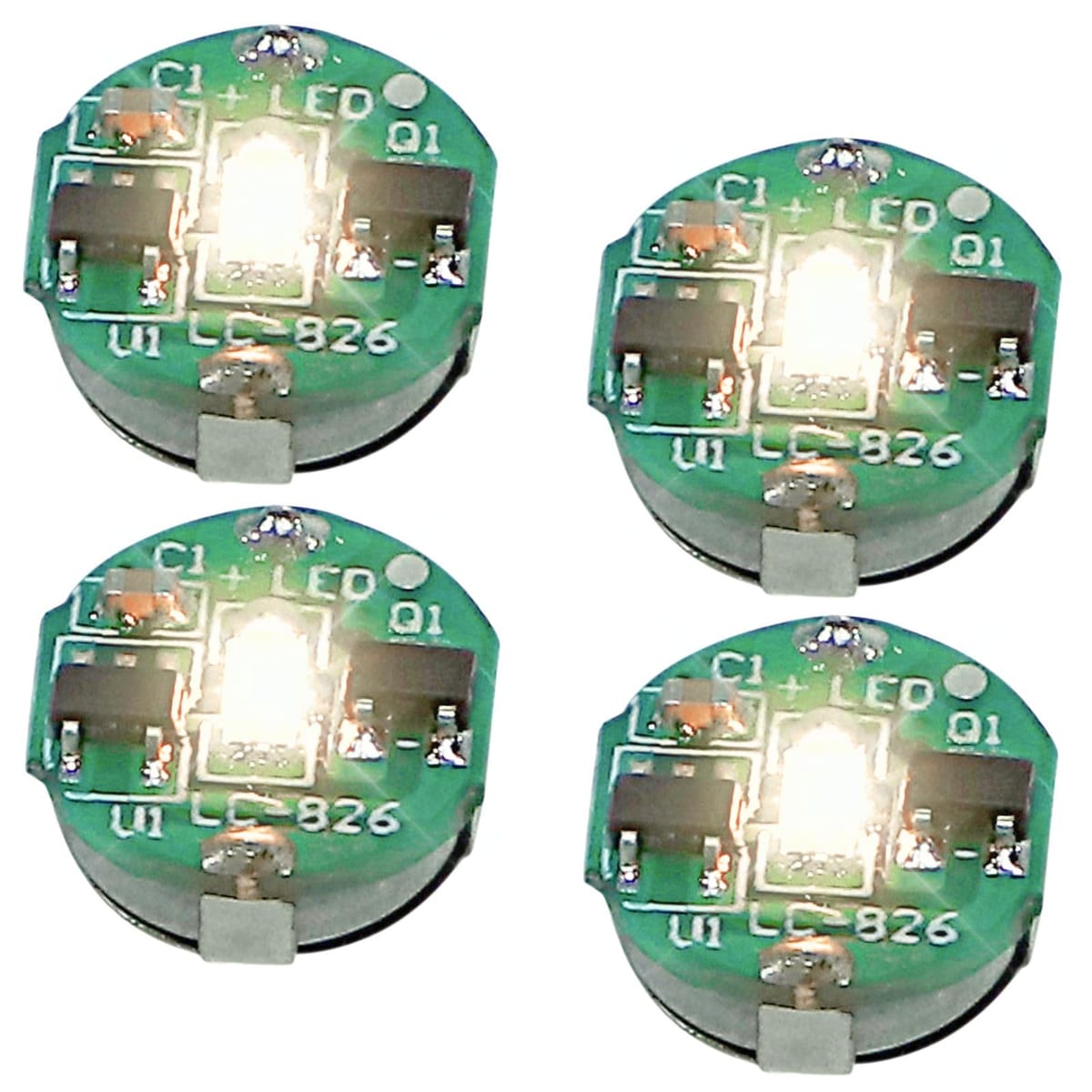 楽天市場】小型 LED ライト 4個 マグネット スイッチ ワイヤレス