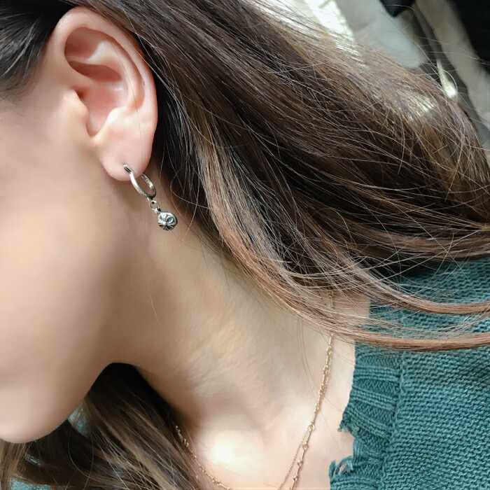 楽天市場 メンズ ピアス 片耳 シルバー925 Silver925 Hoop W Cross Ball Pierce シルバー クロスピアス クロス ボールアクセサリー シルバーアクセサリー925広島