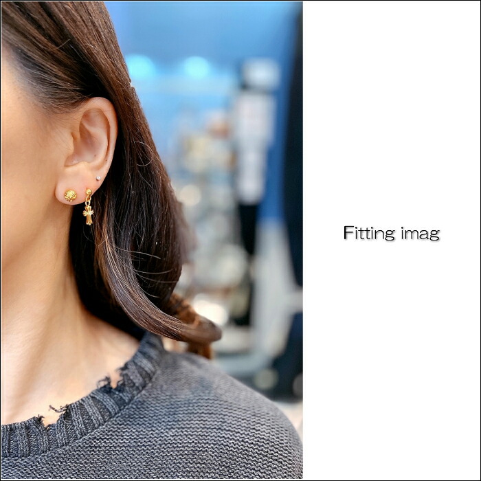 楽天市場 メンズ ピアス 片耳 シルバー925 Silver925 Cross Drop Pierce W Cz Gold シルバー クロスピアス コーティング ゴールド ジルコニア シルバーアクセサリー925広島