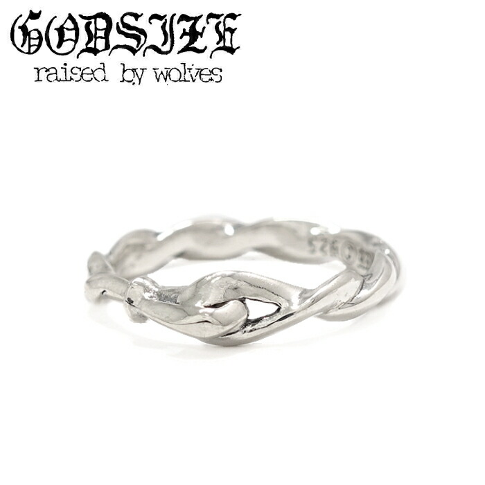 メンズ レディース リング ブランド 編み込み トライアングル 華奢 シルバーアクセサリー ギフト【GODSIZE ゴッドサイズ】TRIANGLE BAND RING トライアングルバンドリング シルバー925｜シルバーアクセサリー925広島 15,400円
