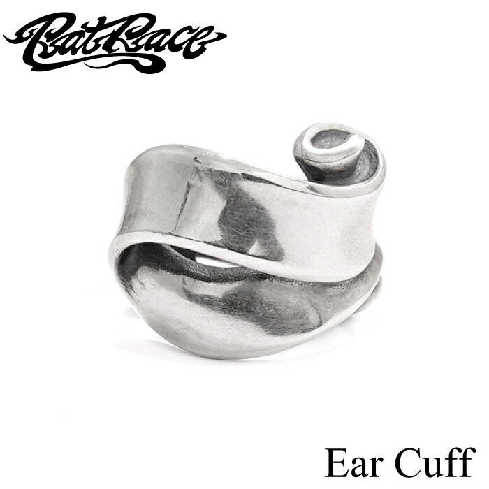 【Rat Race 鼠スピード競技】Flap Ribbon Ear Cuff / HATE / LOVE / NONE フラップリボンイヤカフ 優しいこと ヘイト 無地 イヤカフ イヤーカフ メンズ付属品 イヤカフ