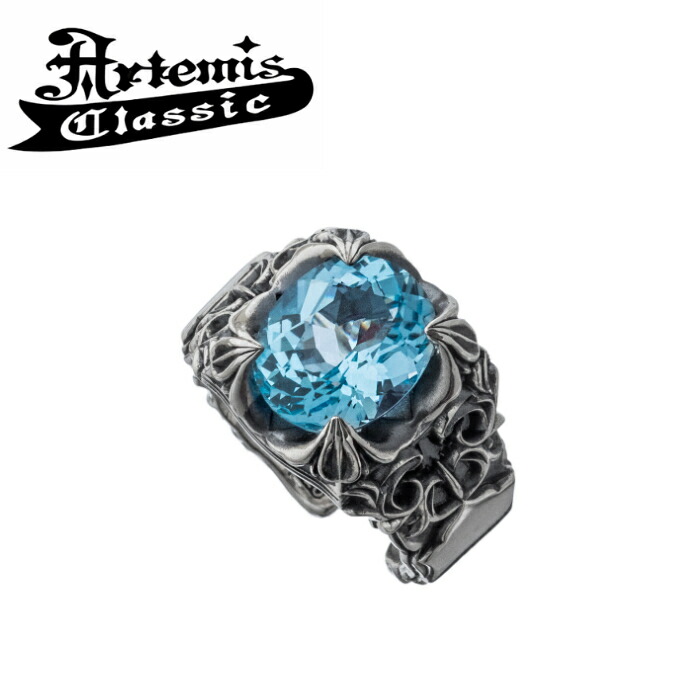 メンズ 輪っか 石ころ輪っか 石 しろがね色付属物 ブランド名 【Artemis Classic アルテミスクラシック】ポセイドンリング ACR0292 Poseidon ring しろがね色925