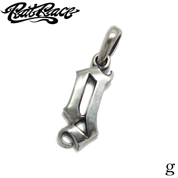 メンズ ペンダント イニシャル アルファベット ギフト 【Rat Race ラットレース】Letter Pendant (g) Lowercase Top \