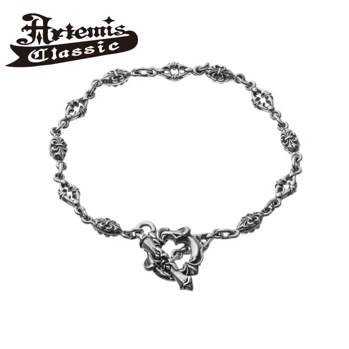 メンズ ブレスレット シルバー925 チェーンブレスレット シンプル【Artemis Classic アルテミスクラシック】フローラルトレサリーブレスレット ACB0127 シンプル