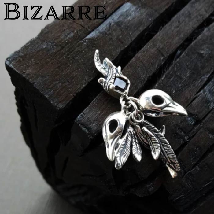 【 BIZARRE ビザール】マモンシルバーピアス SPJ066 メンズ ピアス はりつけ台 片耳 ブランド名 しろがね色925
