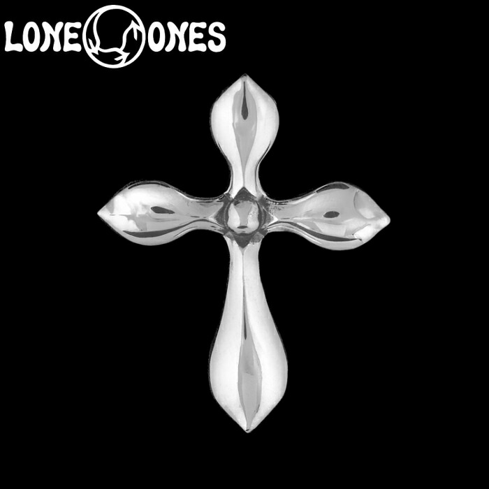 【LONE ONES ロンワンズ】Tear Cross Pendant  ティアー 差し交わす シャンデリヤ エクストラスモール しろがね色佩び物 しろがね色925 Silver925 いの一番