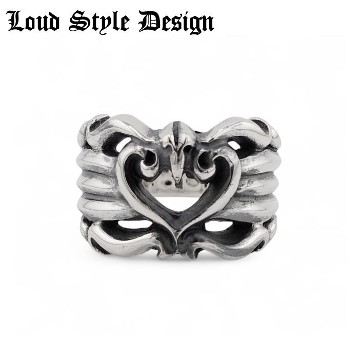 【Loud Style Design ラウドスタイルデザイン】LSD L,S,D Angel Heart Ring LDR-001 メンズアクセサリー 百合 Lily リリー Silver925 シルバー925｜シルバーアクセサリー925広島