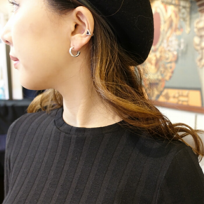 楽天市場 エントリーで全品ポイント5倍 6 1まで Godsize ゴッドサイズ Crown Hoop Earring 王冠 Silver925 プレーンフープピアス メンズ ブランド メンズギフト シルバーフープ 925 Silver Accessory