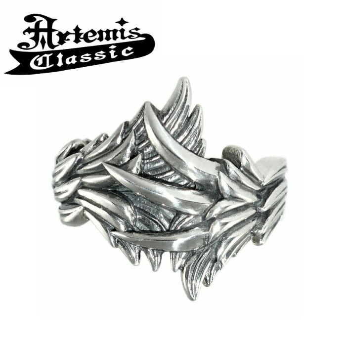 メンズ リング シルバーリング 翼 爪 シルバーアクセサリー 【Artemis Classic アルテミスクラシック】ガブリエルリング ACR0258 シルバー925 ブランド フリーサイズ|シルバーアクセサリー925広島