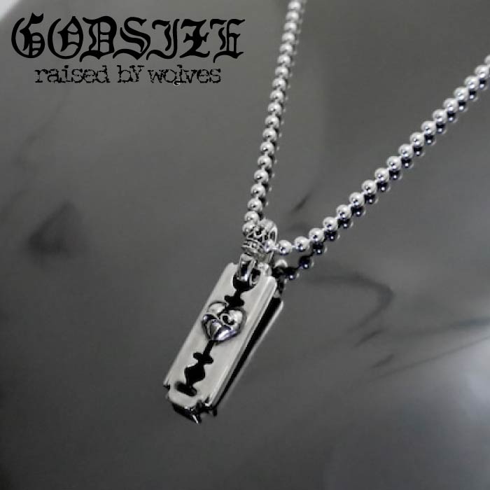 【GODSIZE ゴッドサイズ】BOLD BLADE with HEART PENDANT / ボールドブレード ウィズ ハートペンダント｜シルバーアクセサリー925広島