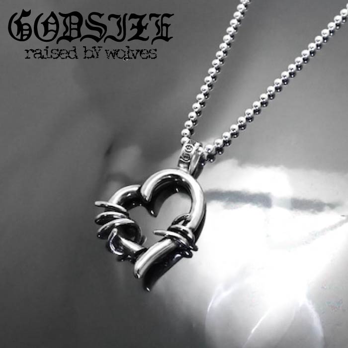 【GODSIZE 天道様大きさ】THORNY HEART PENDANT Large / ソーニーハートペンダント ラージ どんぶり鉢チェーン店付
