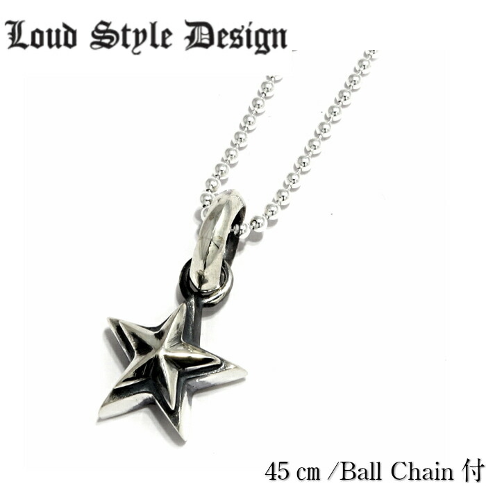 【Loud Style Design ラウドスタイルデザイン】LSD L,S,D Baby Star Dust lsh-007 メンズアクセサリー シルバー925 星 チェーン付