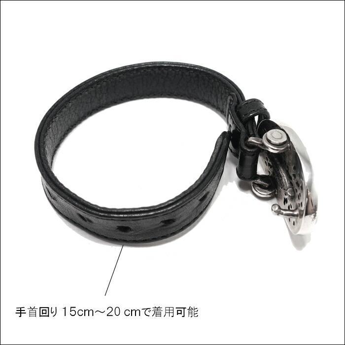 楽天市場 Chrome Hearts クロムハーツ Small Oval Leather Bracelet スモールオーバル レザーブレスレット 925 Silver Accessory