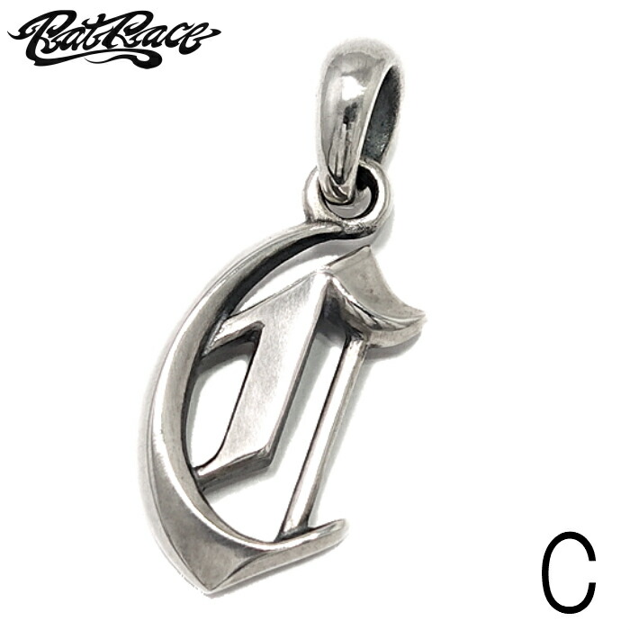 メンズ ペンダント イニシャル アルファベット ギフト 【Rat Race ラットレース】Letter Pendant (C) Uppercase Top \