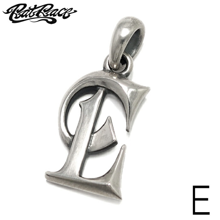 メンズ ペンダント イニシャル アルファベット ギフト 【Rat Race ラットレース】Letter Pendant (E) Uppercase Top \