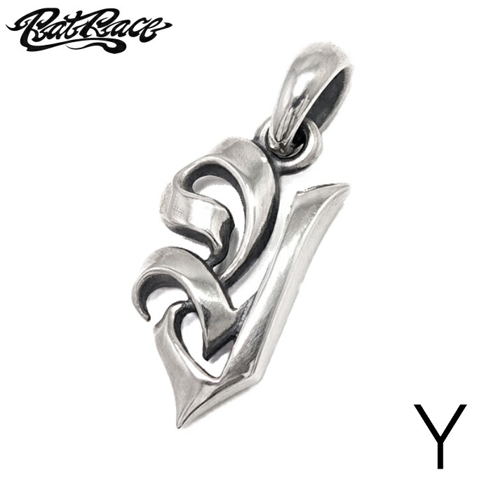 メンズ ペンダント イニシャル アルファベット ギフト 【Rat Race ラットレース】Letter Pendant (Ｙ) Uppercase Top \