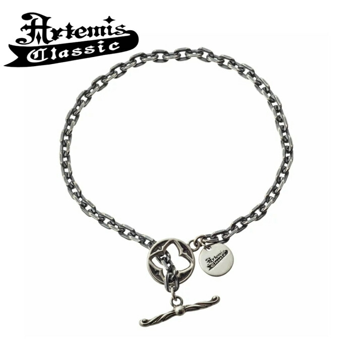 メンズ ブレスレット シルバー925 チェーンブレスレット シンプル【Artemis Classic アルテミスクラシック】Tバーブレスレット01 ACB0116 シンプル