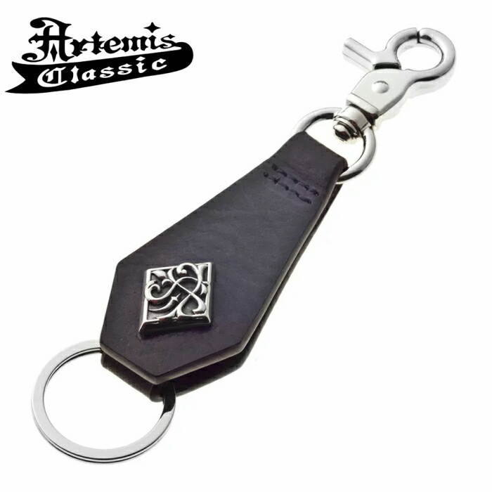 楽天市場 キーホルダー ブランド メンズ Artemis Classic アルテミスクラシック クリップキーホルダーイタリアンレザー Aclk0023 父の日 シルバーアクセサリー925広島