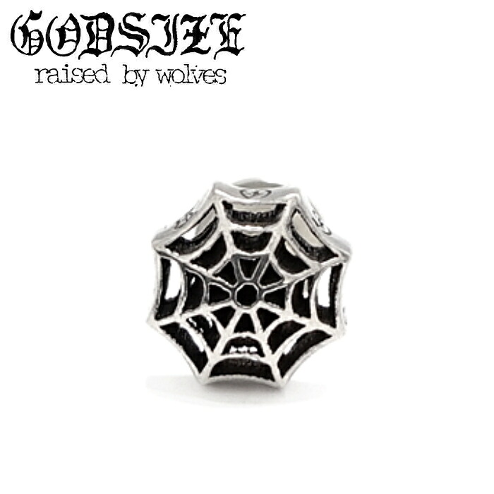 レディース メンズ ピアス ブランド スパイダー 蜘蛛 網 シルバーアクセサリー ギフト【GODSIZE ゴッドサイズ】CUT OUT SPIDER WEB STUD カットアウトスパイダーウェブピアス