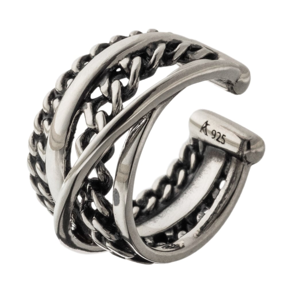 メンズ レディース イヤカフ 片耳 ブランド【Artemis Kings アルテミス キングス】喜平 イヤーカフ AKE0101 Gradation Kihei ear cuff シルバー イヤカフ Silver925 ユニセックス 喜平