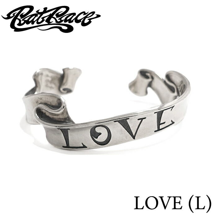 人気top メンズ シルバー925 バングル 太め ブランド Message On Ribbon Bangle Love L メッセージ リボン ラブ Silver925 レディース ユニセックス Fucoa Cl