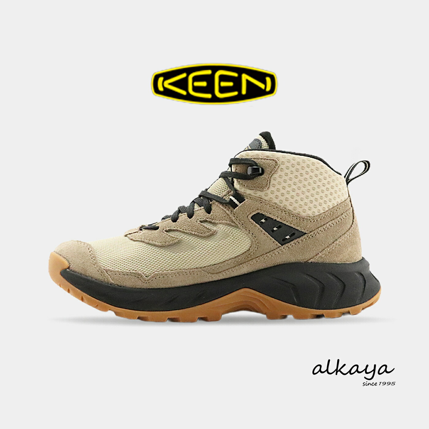 ★4/6-11限定！ポイント最大38倍！要エントリー！【返品交換送料無料】KEEN キーン メンズ HIGHTRAIL MID WP ハイトレイル ミッド ウォータープルーフ Brindle/Oak Buff ブリンドル/オークバフ 靴 スニーカー シューズ 防水透湿 トレッキング アウトドア