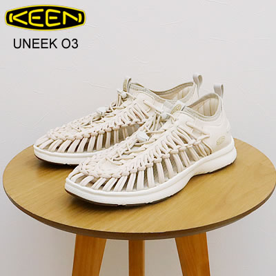 ★4/6-11限定！ポイント最大38倍！要エントリー！【返品交換送料無料】KEEN キーン UNEEK O3 ユニーク オースリー BIRCH/STAR WHITE バーチ/スターホワイト 靴 スニーカー シューズ アウトドア キャンプ コンフォート ギフト プレゼント 贈り物