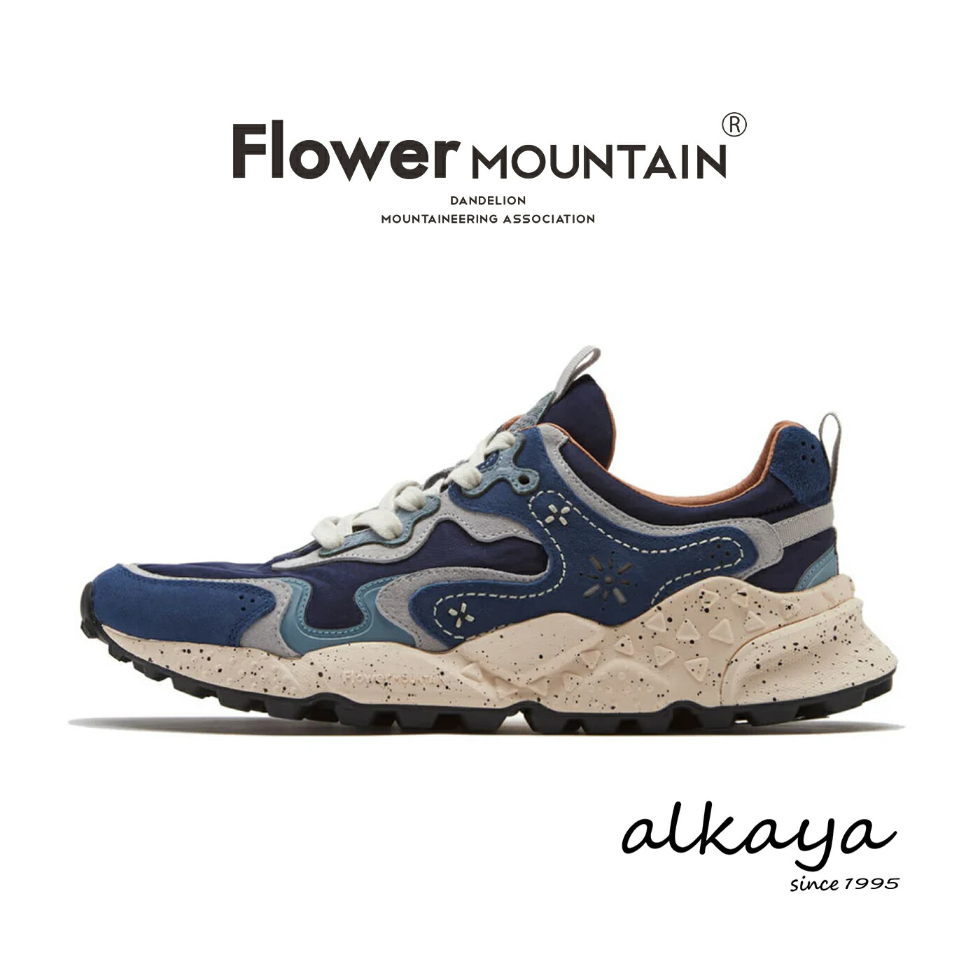 ★4/15限定！ポイント最大39倍！要エントリー！【返品交換送料無料】Flower MOUNTAIN フラワー マウンテン RULIS ルリス NAVY/L.BLUE ネイビー/L.ブルー 靴 スニーカー シューズ ギフト プレゼント 贈り物