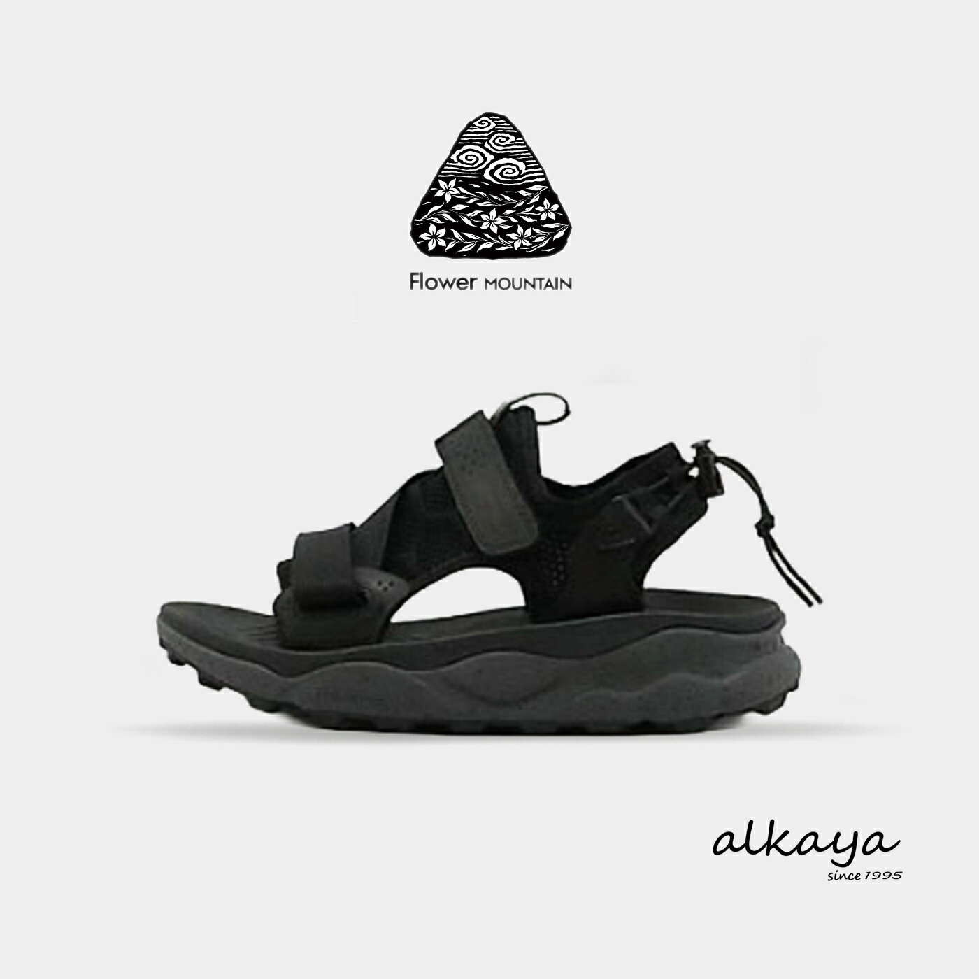 ★4/15限定！ポイント最大39倍！要エントリー！【返品交換送料無料】Flower MOUNTAIN フラワー マウンテン NAZCA ナスカ SOLID BLACK ソリッドブラック アウドドア サンダル 靴 スニーカー シューズ メンズ レディース ギフト プレゼント 贈り物