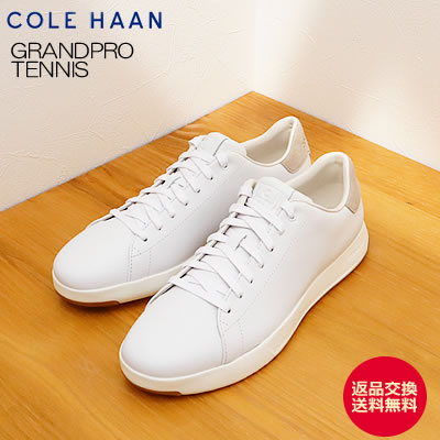 ★4/15限定！ポイント最大39倍！要エントリー！【返品交換送料無料】COLE HAAN コールハーン GRANDPRO TENNIS グランドプロ テニス スニーカー WHITE ホワイト メンズ 靴 コート シューズ ギフト プレゼント 贈り物