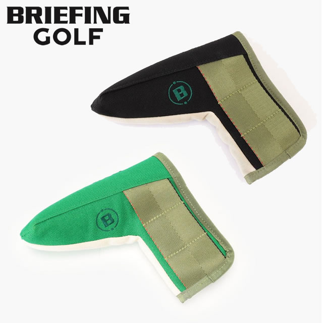 ★最大100％ポイントバック！？要エントリー★【即納】BRIEFING GOLF ブリーフィング ゴルフ  PUTTER COVER WL パター カバー ウッドランドシリーズ BLACK×IVORY ブラック×アイボリー GREEN×IVORY グリーン×アイボリー メンズ レディース ヘッドカバー 【正規取扱店】