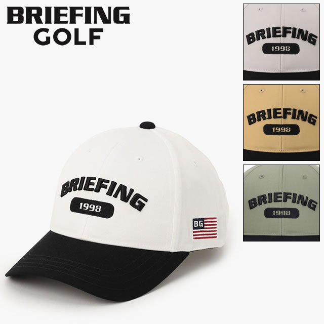 ★4/20限定！ポイント最大29倍！要エントリー！【即納】BRIEFING GOLF ブリーフィング ゴルフ MEN’S COLLEGE LOGO CAP メンズ カレッジ ロゴ キャップ WHITE ホワイト GRAY グレー BEIGE ベージュ SAGE GREEN セージグリーン レディース　【正規取扱店】ルフエ ruffue
