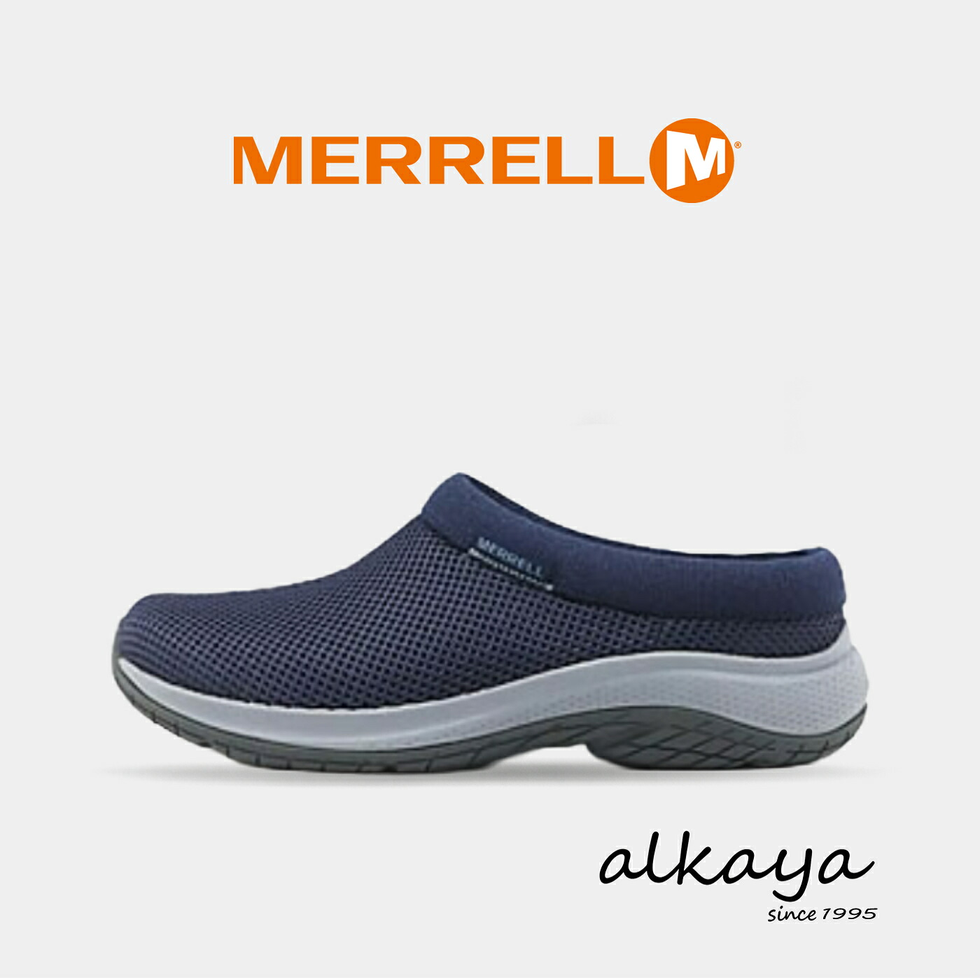 ★7/21-26限定！P最大38倍！＆最大100％ポイントバック！？ MERRELL メレル ウィメンズ ENCORE BREEZE 5 アンコールブリーズ 5 NAVY ネイビー 靴 スニーカー クロッグ スリップオン スリッポン シューズ レディース｜アルカヤ靴店