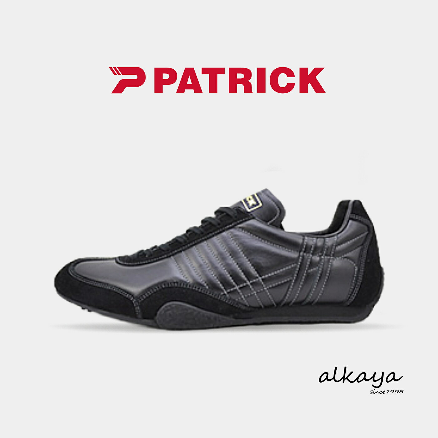 ★7/21-26限定!P最大38倍!&最大100%ポイントバック!? 【返品交換送料無料】PATRICK パトリック JET-LE22 ジェット レザー22 BLK ブラック 靴 スニーカー 軽量 軽いシューズ メンズ レディース ギフト プレゼント|アルカヤ靴店