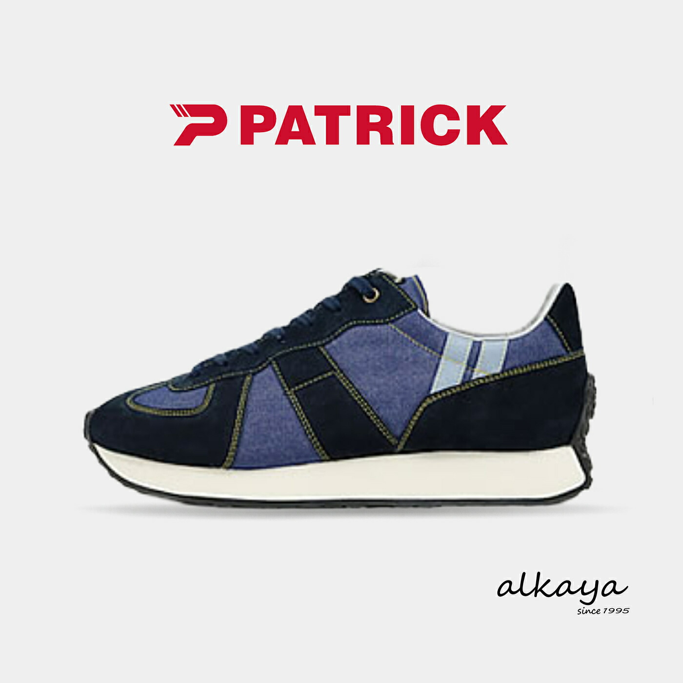 ★7/21-26限定!P最大38倍!&最大100%ポイントバック!? 【返品交換送料無料】 PATRICK パトリック JALOR7-DNM ジャロル7・デニム NVY ネイビー 靴 スニーカー シューズ メンズ レディース ギフト プレゼント|アルカヤ靴店