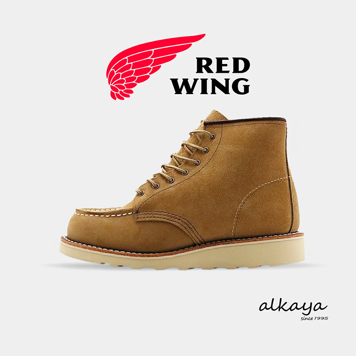 ★4/15限定！ポイント最大39倍！要エントリー！【返品交換送料無料】RED WING レッドウィング 3447 WOMEN'S 6-INCH CLASSIC MOC ウィメンズ 6インチ クラシックモック HAWTHORNE MULESKINNER ホーソーン ミュールスキナー モックトゥ ラフアウト スエード