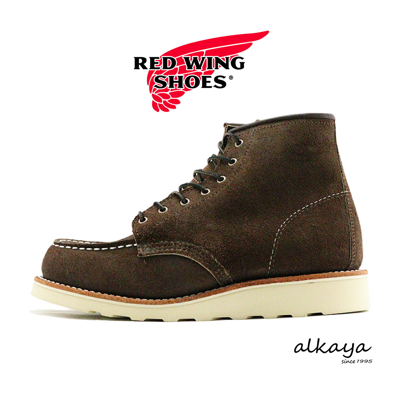 ★4/15限定！ポイント最大39倍！要エントリー！【返品交換送料無料】RED WING レッドウィング 3476 WOMEN'S 6-INCH CLASSIC MOC ウィメンズ 6インチ クラシックモック CHOCOLATE MULESKINNER チョコレート ミュールスキナー モックトゥ ラフアウト スエード 33,248円