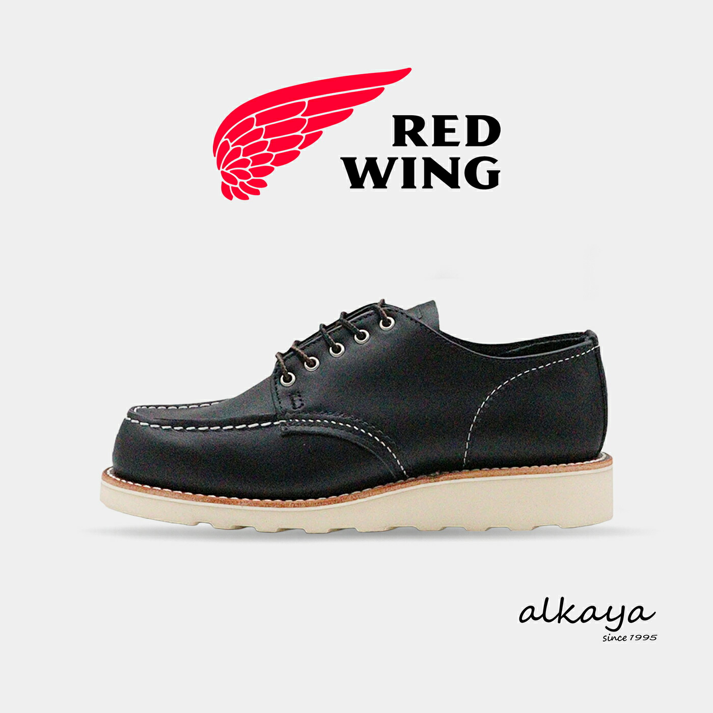★4/15限定！ポイント最大39倍！要エントリー！【返品交換送料無料】RED WING レッドウィング 3608 WOMEN'S CLASSIC MOC OXFORD ウィメンズ クラシックモック オックスフォード BLACK BOUNDARY ブラック バウンダリー レディース