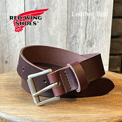 【新品未使用タグ付】WYATT / ロングレザーベルト RED 楽天市場】REDWING レッドウィング レザー ベルト 38mm幅