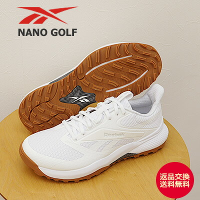 ★4/6-11限定！ポイント最大38倍！要エントリー！【返品交換送料無料】Reebok リーボック NANO GOLF ナノ ゴルフ WHITE ホワイト 靴 スニーカー スパイクレス ゴルフシューズ メンズ レディース ユニセックス ギフト プレゼント 贈り物
