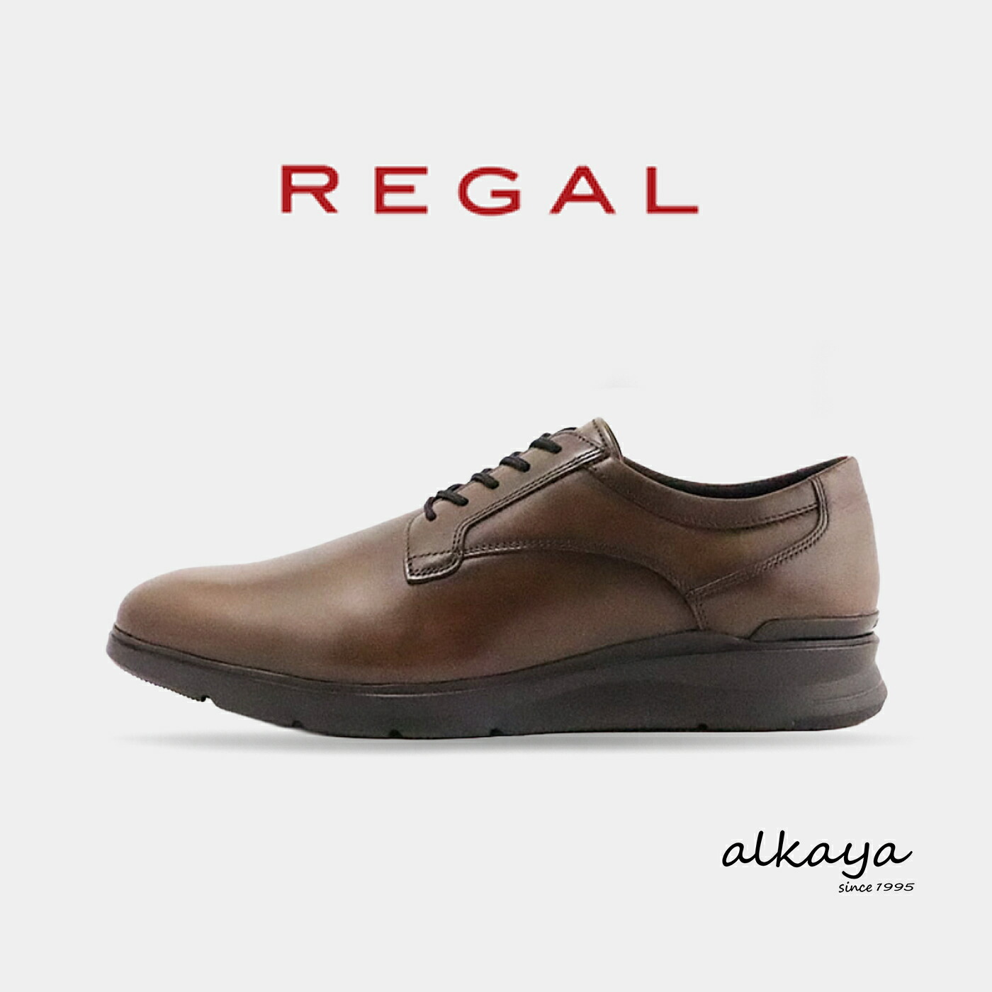 ★4/15限定！ポイント最大39倍！要エントリー！【返品交換送料無料】REGAL リーガル レースアップレザー ドレススニーカー プレーントゥ スニーカー フットウェア 70FLV2 DARK BROWN ダークブラウン EE 紳士靴 シューズ スニーカー カジュアル ビジネス 定番